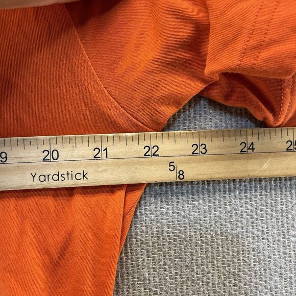 Nike Dri-FIT Shirt Men’s M Orange Athletic Short Sleeve Gym Training Outdoor - Picture 3 of 8